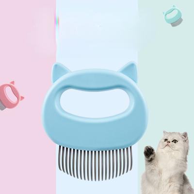 Pet Cat Comb Massage Brush Shell Shaped Handle Pet Grooming Massage Tool To Remove Loose Hairs For Cats Cleaning Supplies