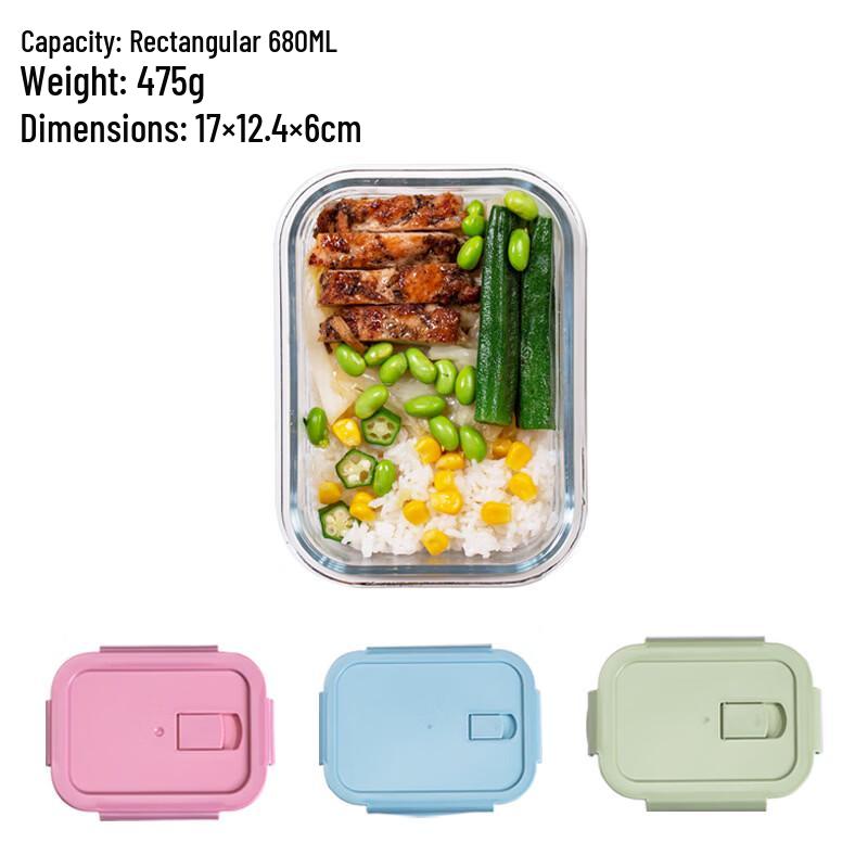 Ru Han Borosilicate Glass Microwave Lunch Box