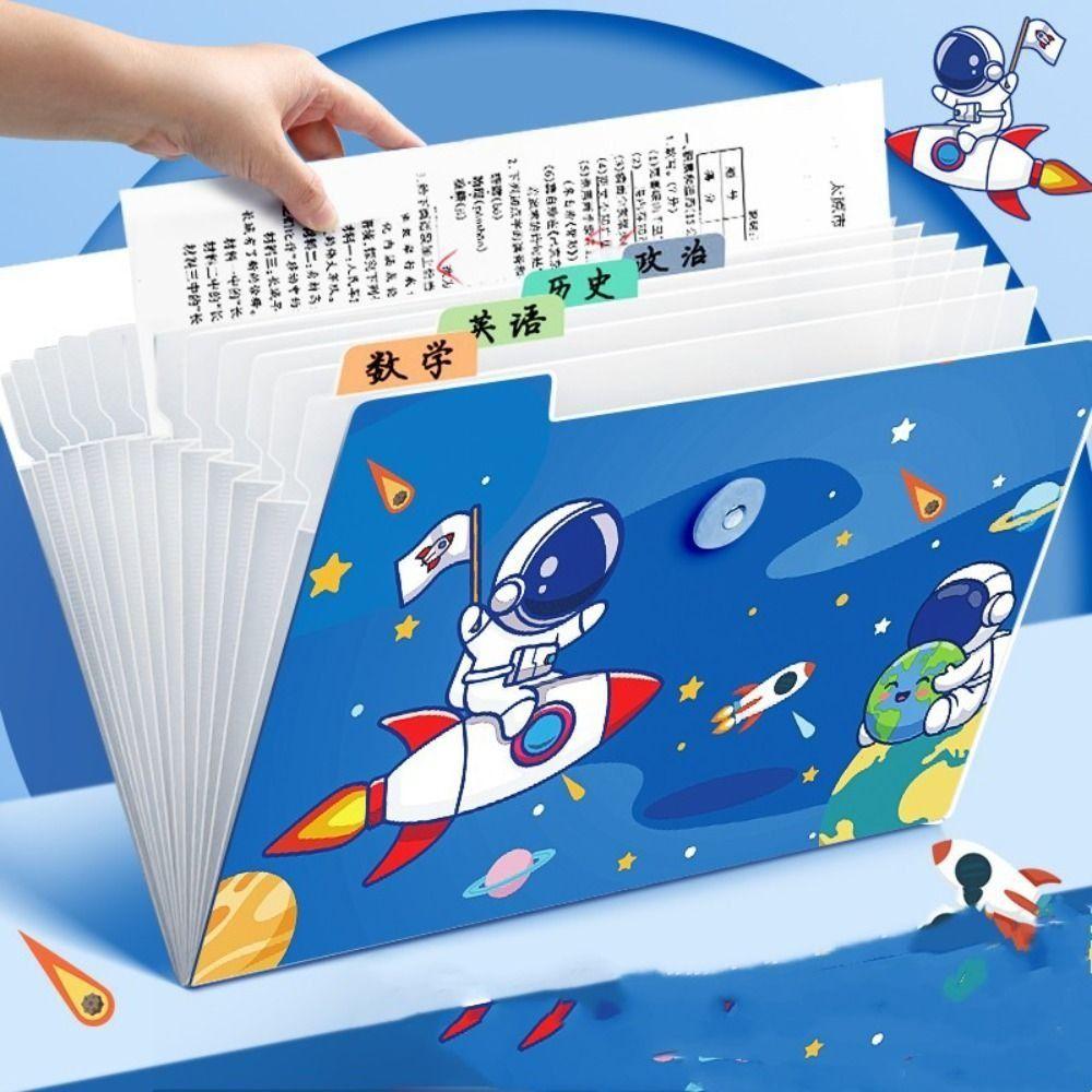 High Capacity File Storage Organ Bag 8/12Pockets A4 Expanding File Folder  Organizer Case