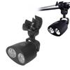 LED Work Light, 100LM 360 Degree Rotating Clips 3 Brightness Adjustment Grill Clamp Lamp with 10 Super Bright LEDs, for Outdoor Barbecue Camping Wor