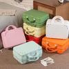 14 Zoll Mini Reisekoffer Kosmetikbox Handgepäck Organizer Make-up-Koffer Kleine Passwortbox Boarding Case für Frauen Mädchen