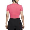 Nike Sportswear Essentials Series Logo Slim Fit Short Sleeve T-Shirt Women Tops Purple Pink FB2874-629