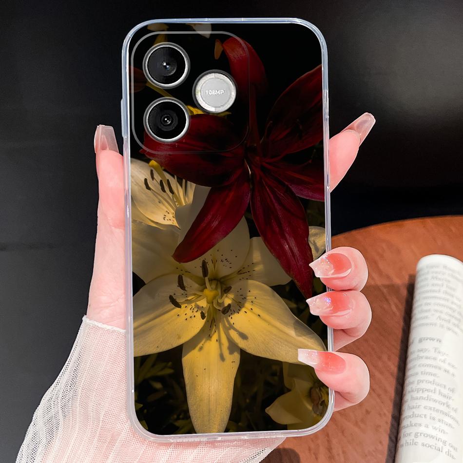Phone Case For Honor 600 Lite 500 Smart 5G Cute Fish Bubble Phone Cover Soft Transparent Silicone Anti Slip Lightweight Funda
