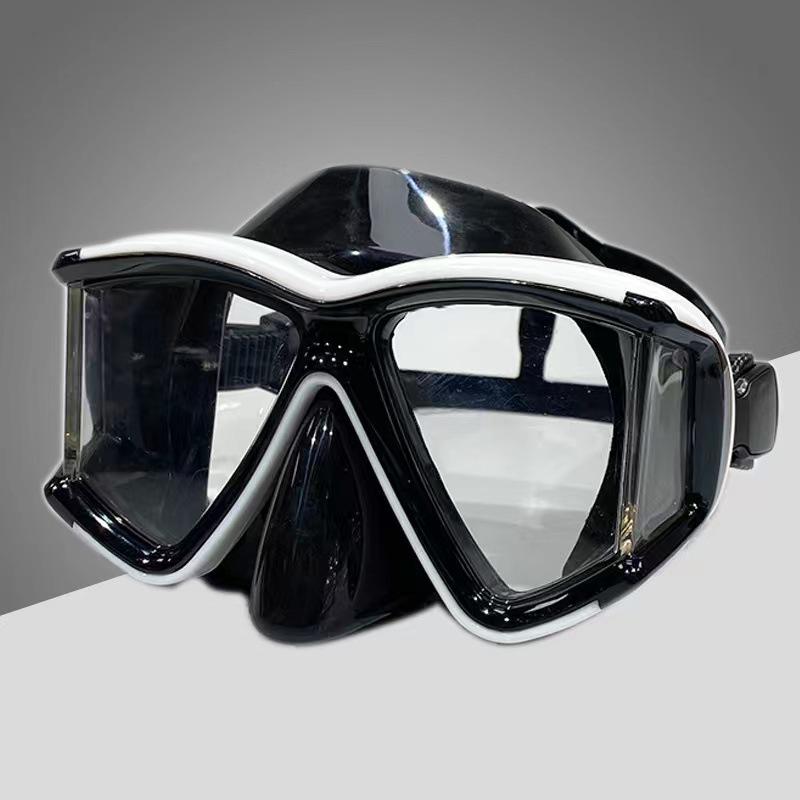 Full-Face Diving Mask & Snorkel Set for Adults – Transparent Silicone