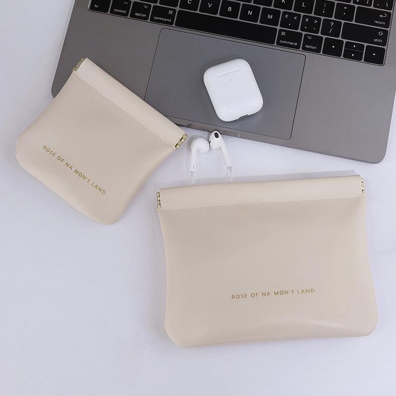Waterproof Extra Large Portable Makeup & Data Cable Storage Bag with Snap Button