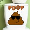 Poop Funny Creative Wc Waterproof Sticker Pvc Self-Adhesive Decorative For Home Bathroom Toilet Accessories Home Decoration