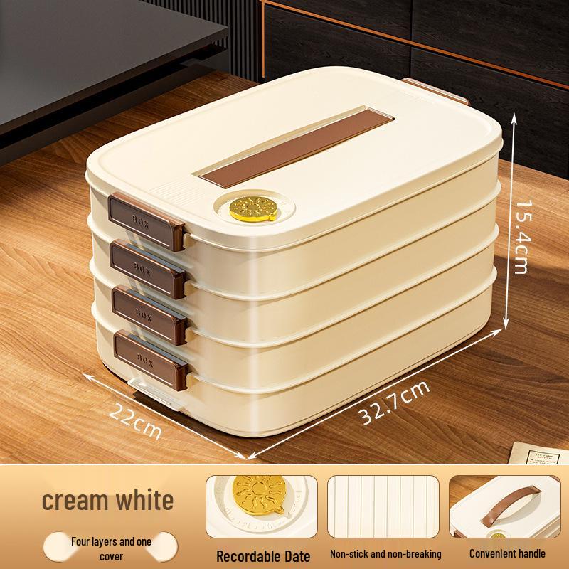Multi-Layer Frozen Dumpling & Wonton Storage Tray for Refrigerator & Freezer