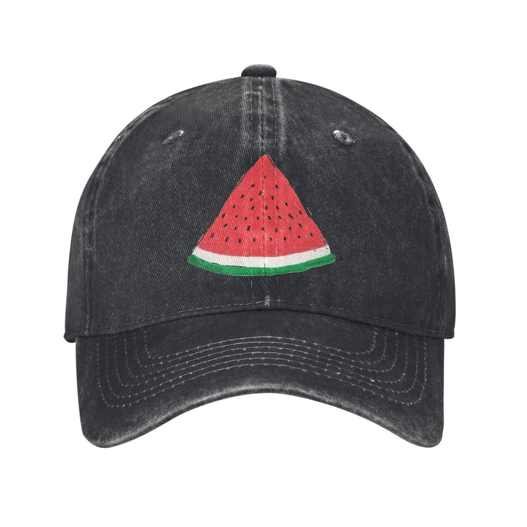 Palestined Map Watermelons Washed Baseball Cap  Fashion Sun Trucker Hat Spring Unisex Men Tennis Skate Baseball Caps