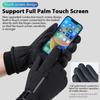 Men Winter Waterproof Cycling Gloves Outdoor Sports Running Motorcycle Ski Touch Screen Fleece Gloves Non-slip Warm Full Fingers