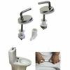 Toilet Cover 2pcs Toilet Seat Fix Fitting Back To Wall Stainless Steel
