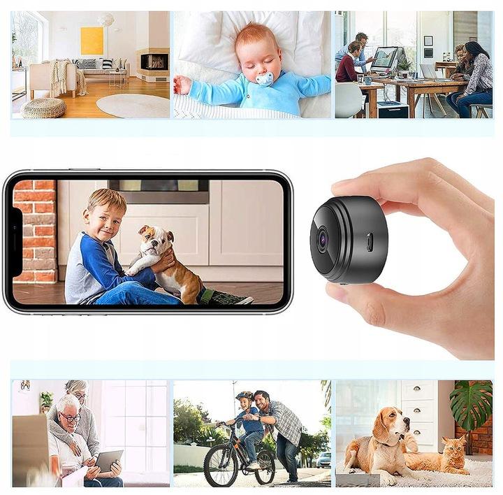 Mini Kamera Szpiegowska Fullhd Wifi Ukryta 91 Kamera Dla Dzieci Niania