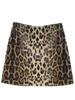 2024 Autumn Trendy Leopard Print Sequin Low Waist Short Skirt