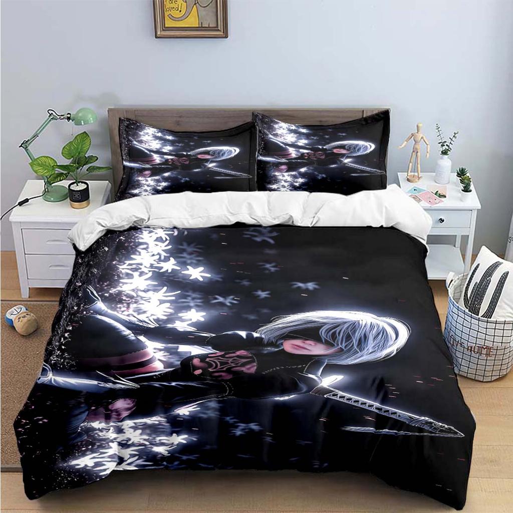 Comforter Famous Film Role A-Automata Nier Print Bedding Sets Bed Supplies Set Bed Comforter Set Bedding Set Luxury Gift