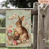 Metal Wall Art Easter Bunny Vintage Poster For Living Room