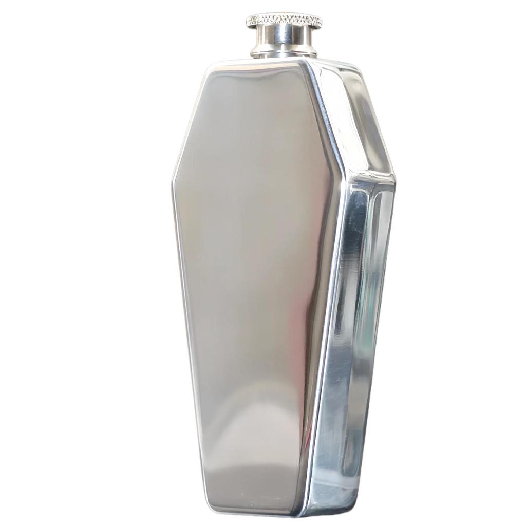 Compact 304 Stainless Steel Hip Flask - Food-Grade, Portable, Creative Barware for Outdoors and Baijiu.