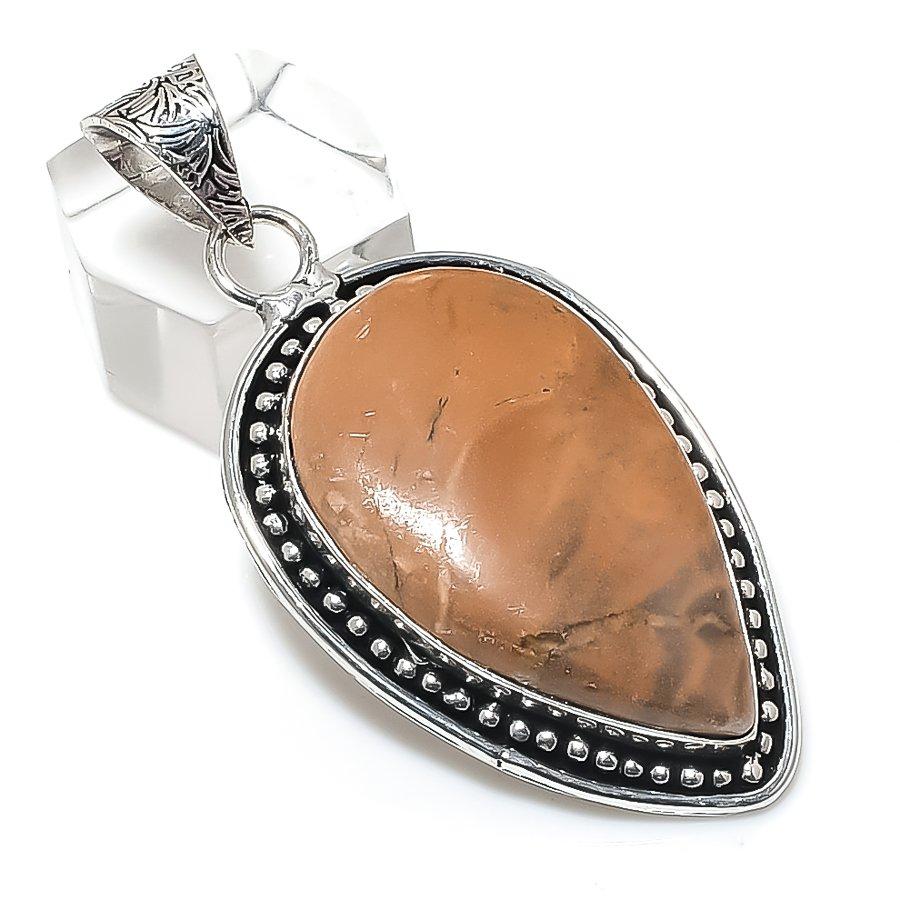 

Natural Honey Dendritic Gemstone 925 Sterling Silver Jewelry Pendant 2.21 t8W78