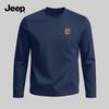 JEEP Men's Pure Cotton Crew Neck Long-Sleeve T-Shirt