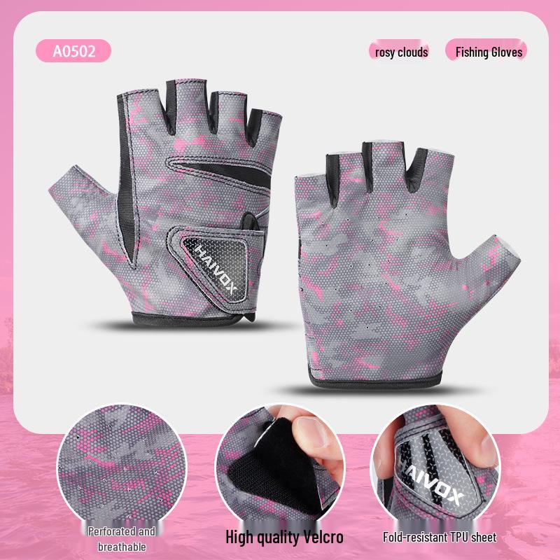 

Breathable Wear-Resistant Fishing & Cycling Gloves with Non-Slip Grip Medium