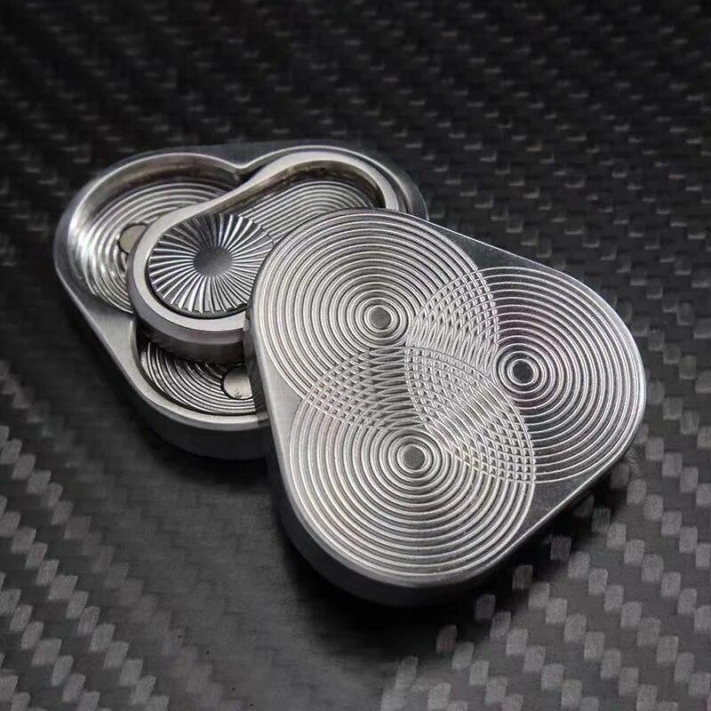 Controle deslizante magnético para adultos EDC Metal Fidget Toy ADHD Hand Spinner Autismo Brinquedos sensoriais Ansiedade Alívio do estresse Presentes para adultos