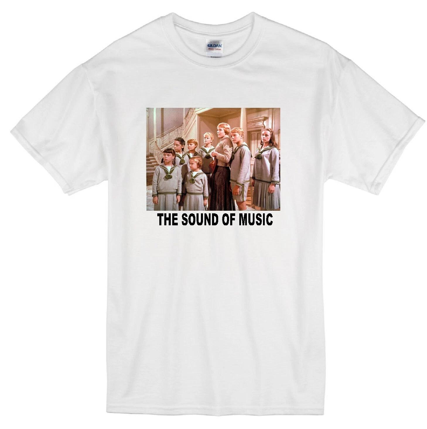 THE SOUND OF MUSIC JULIE ANDREWS VON TRAPP FAMILY CLASSIC MOVIE WHITE T-shirt 2XL