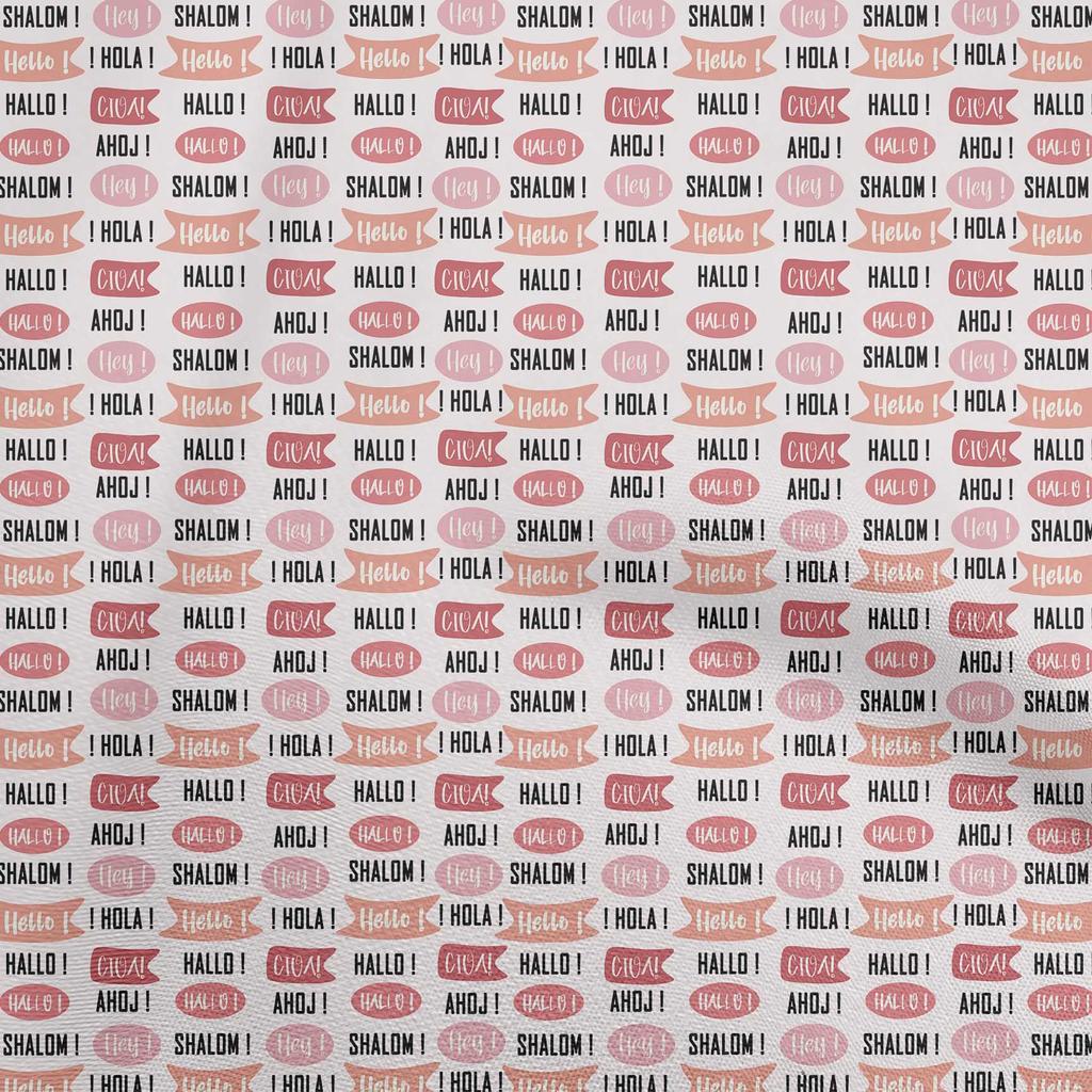 oneOone Cotton Flex Peach Fabric Text Sewing Fabric By The Yard Printed Diy Clothing Sewing Supplies 40 Inch