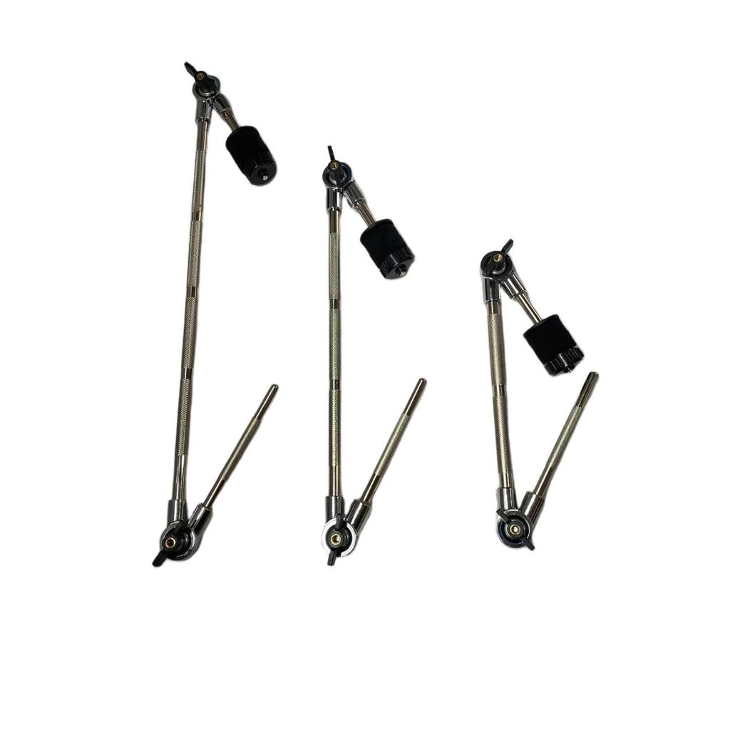 Jazz Drum Cymbal Stand & Cowbell Clamp: Dual-Sided Adapter & Extension Frame