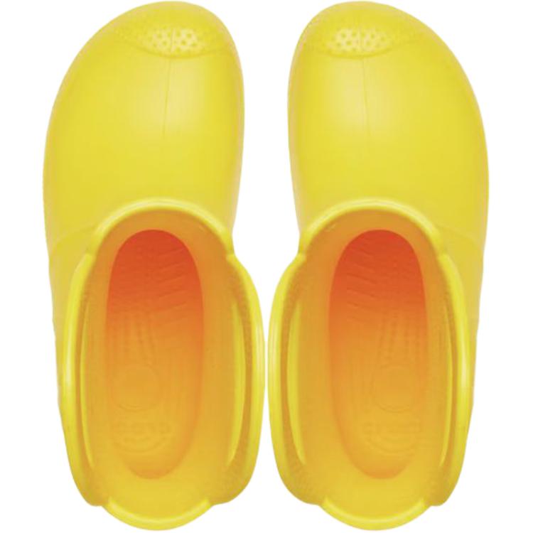 Crocs Handle It Comfortable Soft Non-Slip Durable High-Top Toddler Shoes Yellow Baby Shoes 211056-730