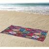 Mandala Printed Pattern Beach Towel Absorbent Large Bath Towel Suitable for Outdoor Sports Swimming Gym Yoga Mat