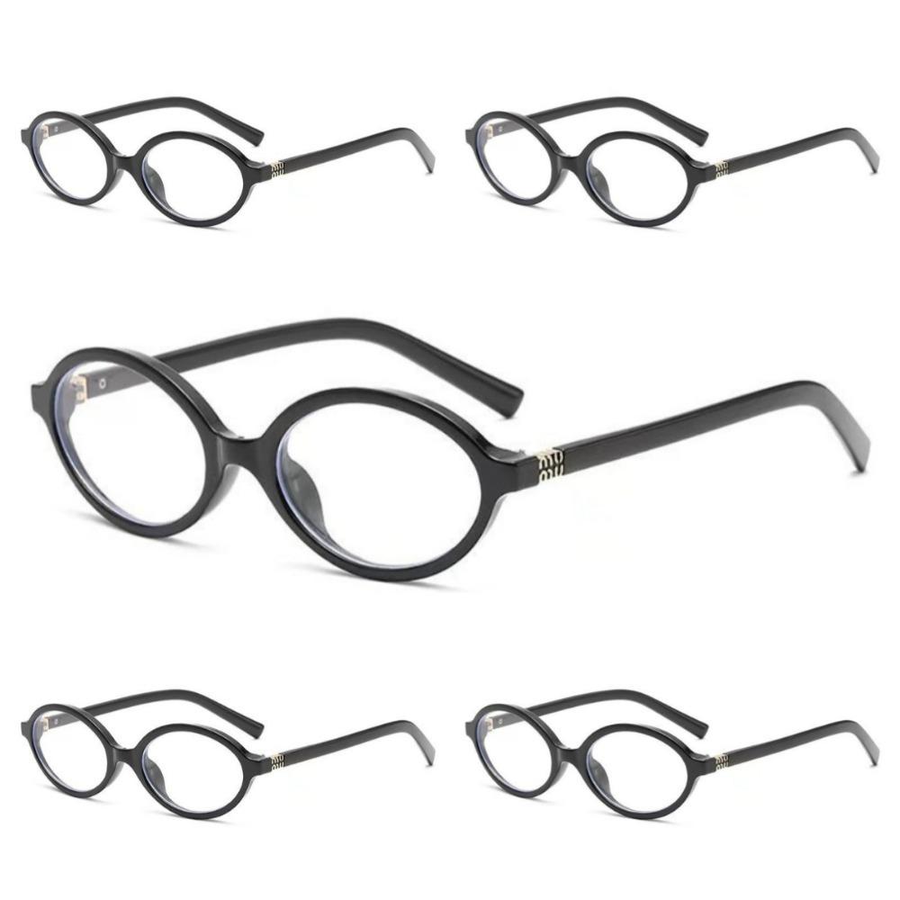 5 PCS +1.0~+4.0 Anti-blue Light Reading Glasses for Women Y2K Fashion Elegant Women's High Definition Presbyopia Glasses