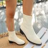 Women Ankle Sock Boots Winter Dress Elegant Boots Women Outdoor High Heels Shoes Party Designer Sexy Shoes for Women