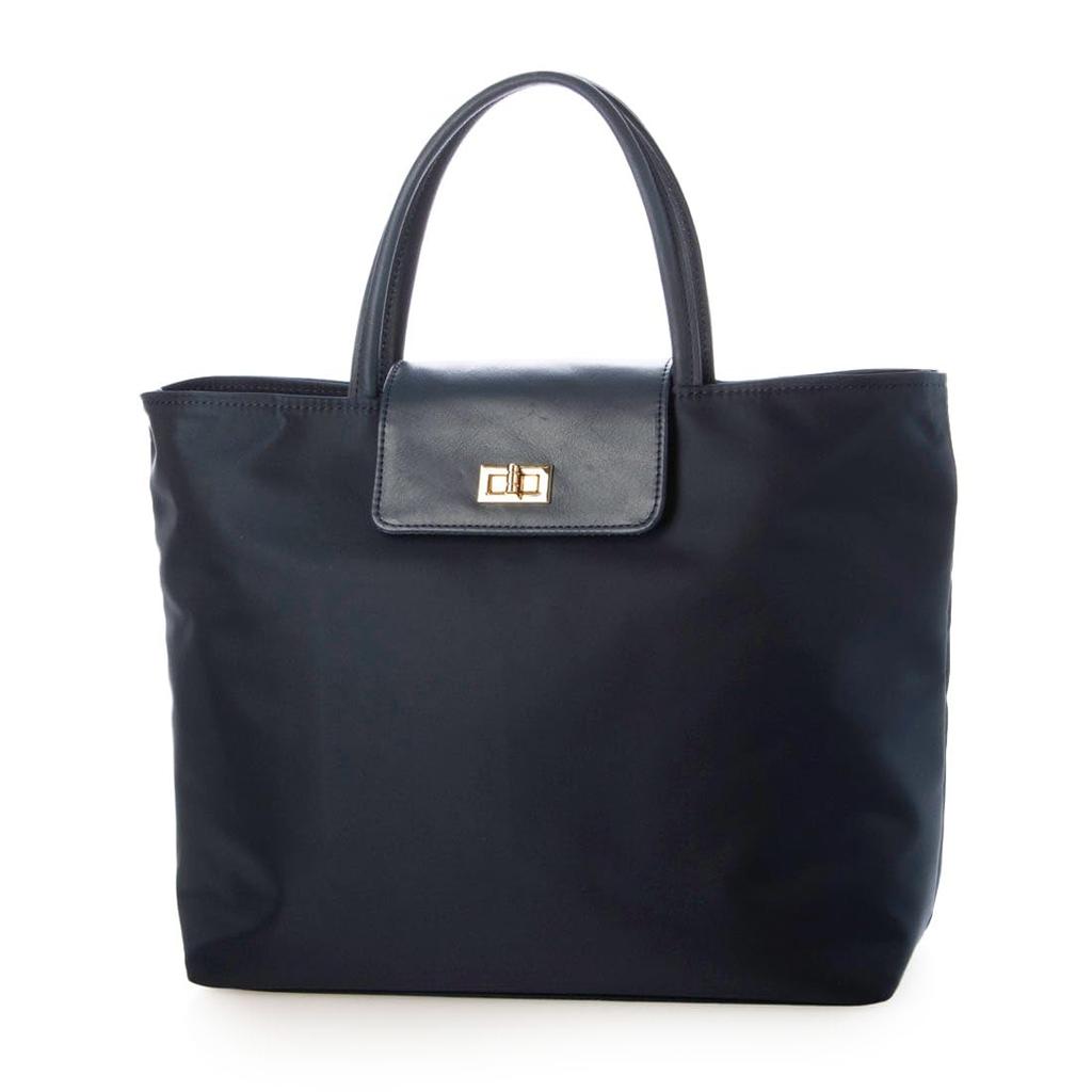 buyer Miho Yamato collaboration cowhide flap nylon tote bag NV [Perke] VERY's 81-00-00020 women's