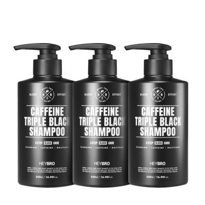 Heybro Caffeine Triple Black Shampoo 500ml  Set Of 3 