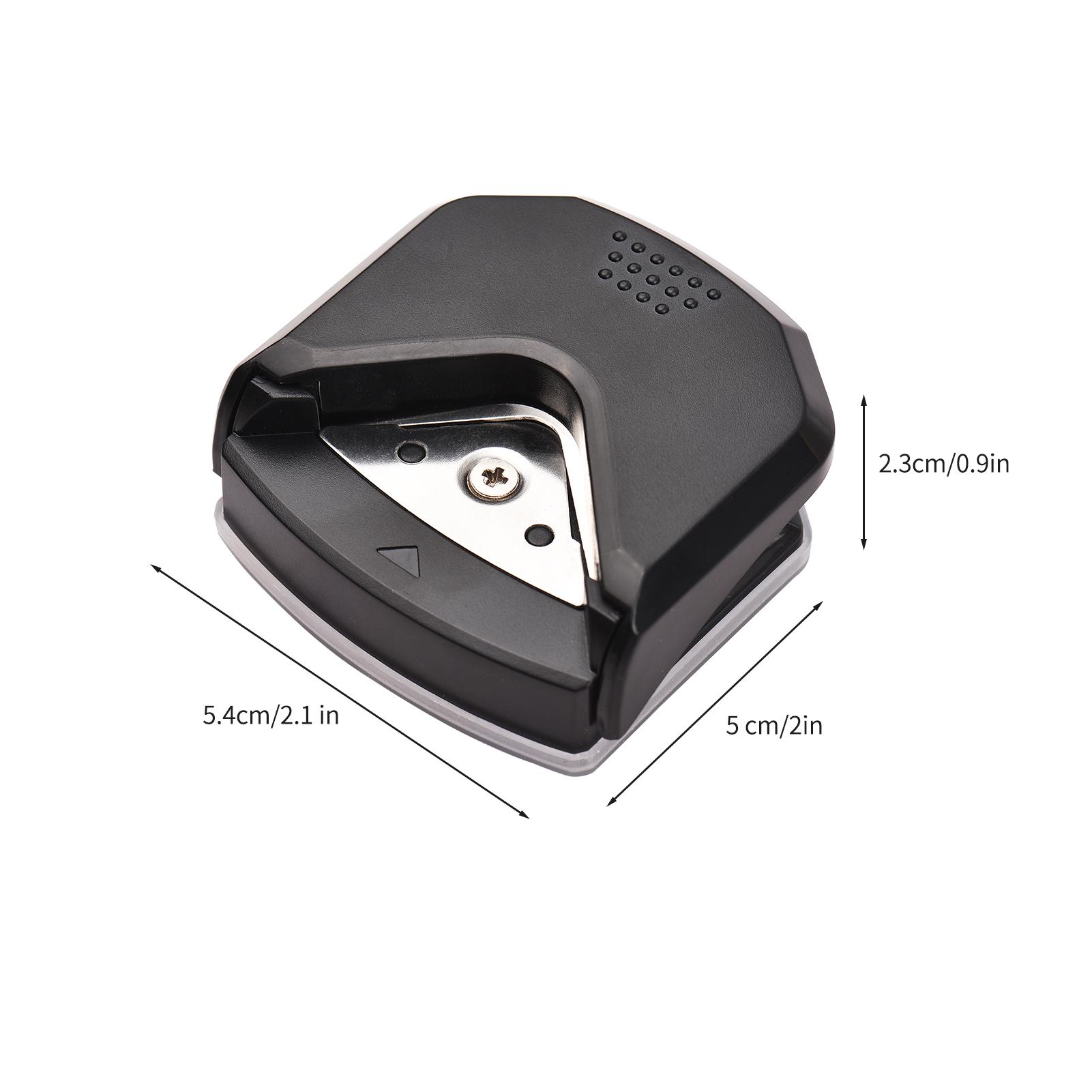

ZASCHMOY Paper Corner Rounder, R4 Portable Round Corner Trimmer Cutter, 4mm Hole Puncher with Wastepaper Storage for , School, Home, and Ph