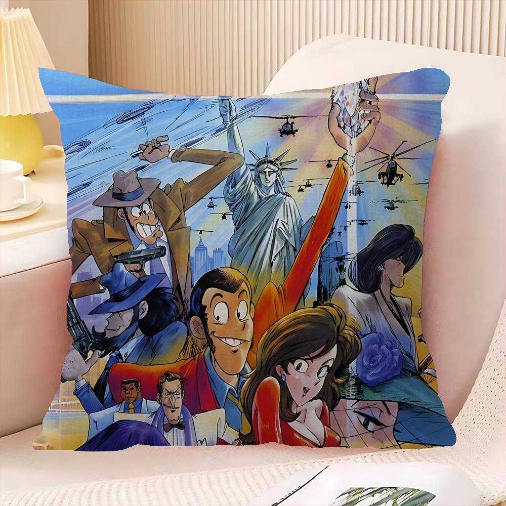 Lupin The Third Pillow Gift Home Office Decoration Bedroom Sofa Car Cushion Cover Case 45x45