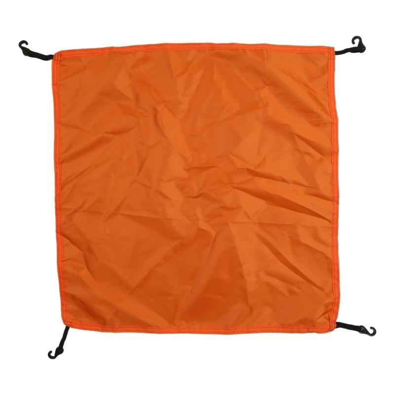 

Oxfordcloth Head Cloth Cover Portable Sun Shelter Awning Rainproof Ultralight Tarp for Outdoor Camping Travel Orange 56x56cm
