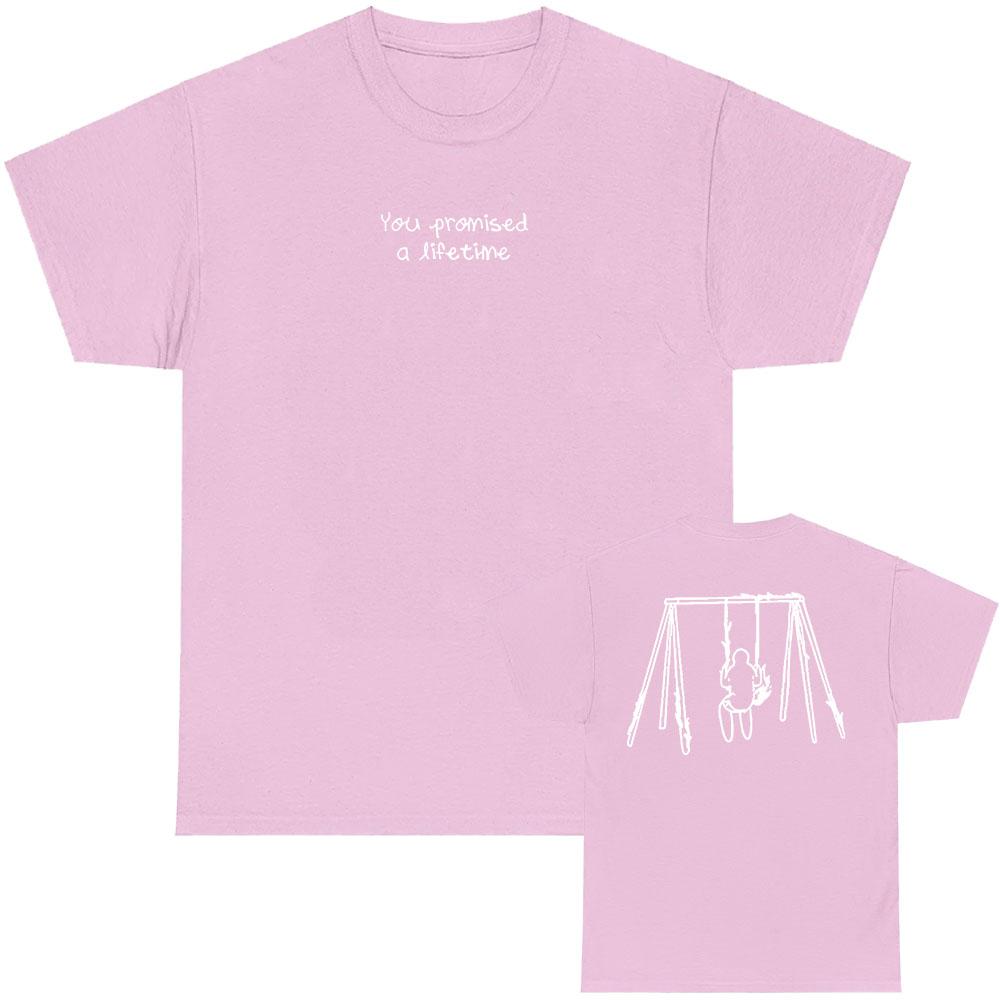 Myles Smith SOLO Tshirts You Promised A Lifetime Letter Print T-shirt Cotton Short Sleeve Tees Unisex Streetwear Graphic