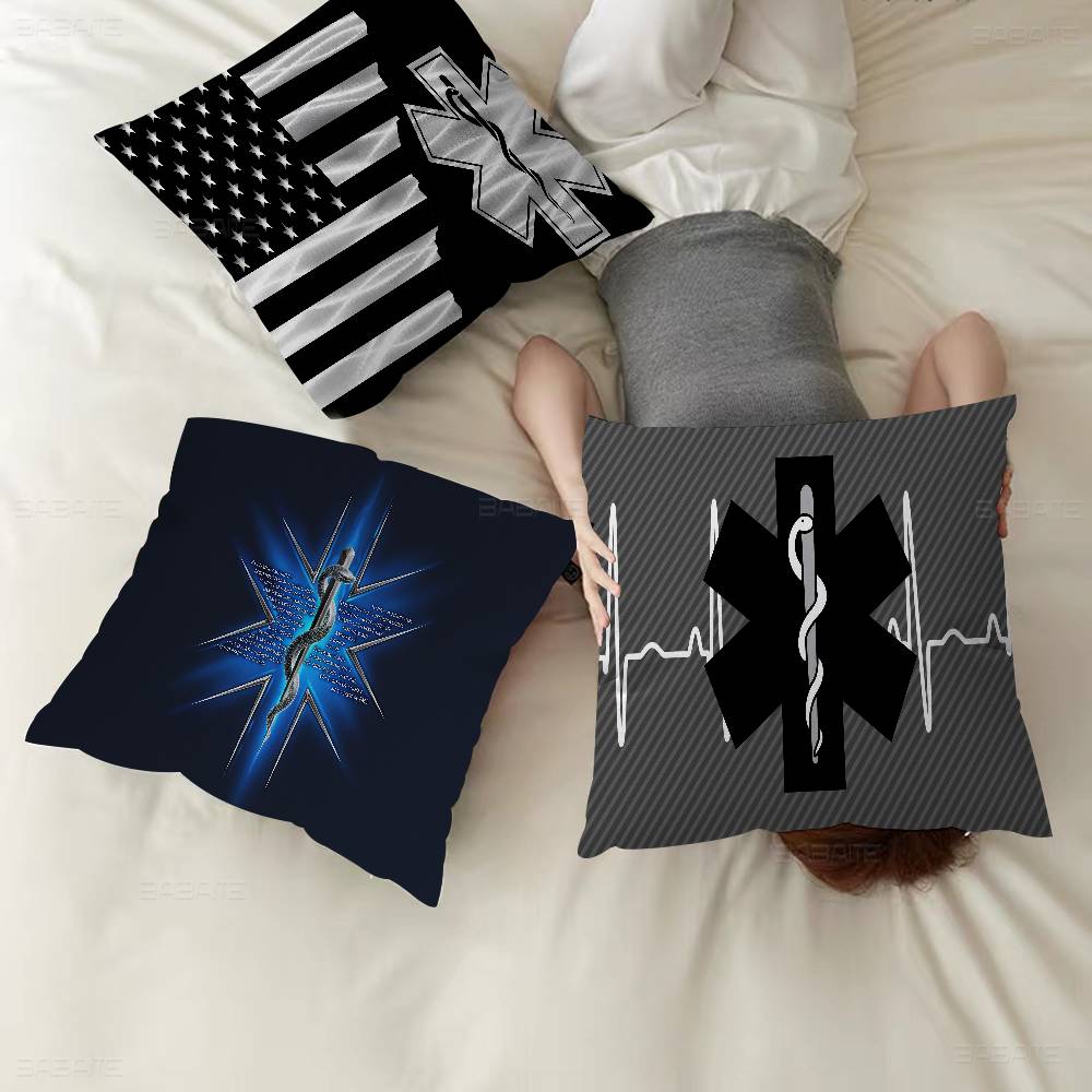Ems Star Of Life Cushion Cover Pillow Cover Decor Pillowcase Printed Cushion Case For Couch