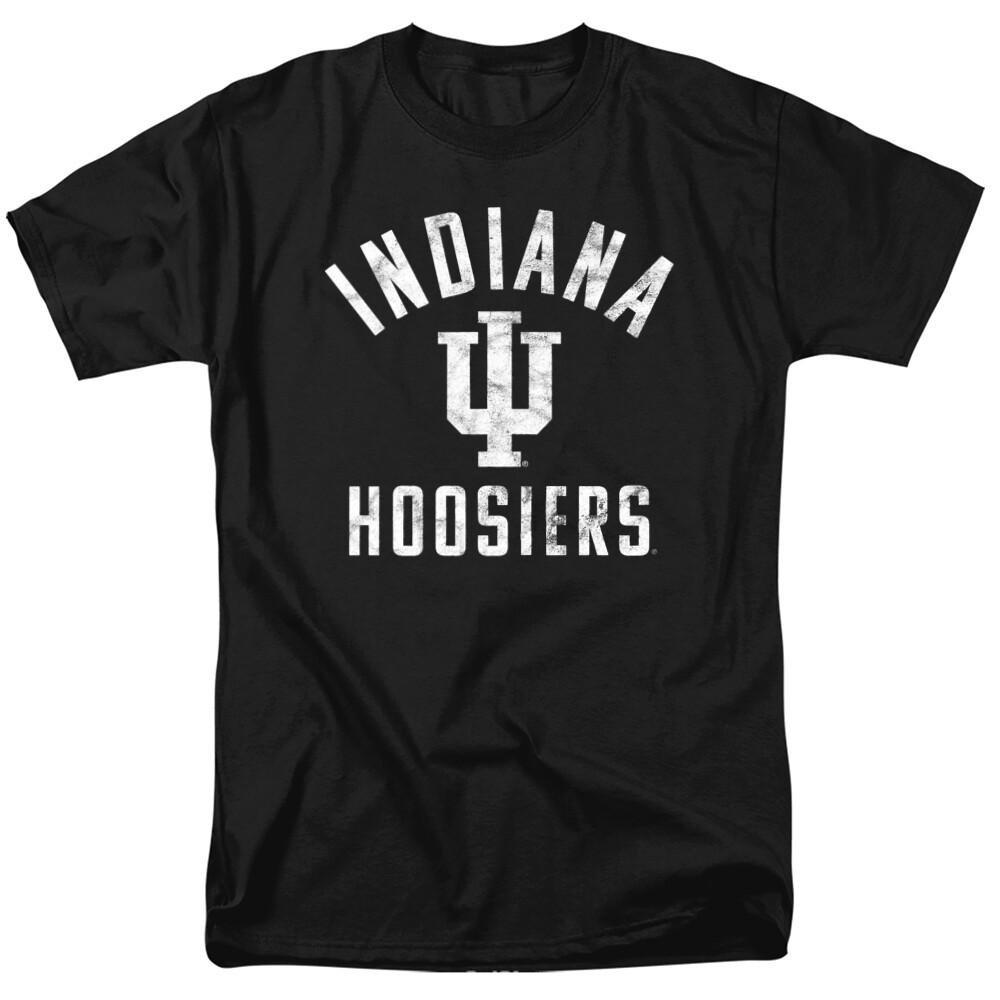 Indiana University Adult T-Shirt Hoosiers Logo, Black, S-5XL S разноцветный