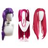 For Kpop Girls Cosplay Wig 2027 Hunters For Kids Purple / Red Long Hair Purple Braids And Ponytail Halloween Cosplay Props