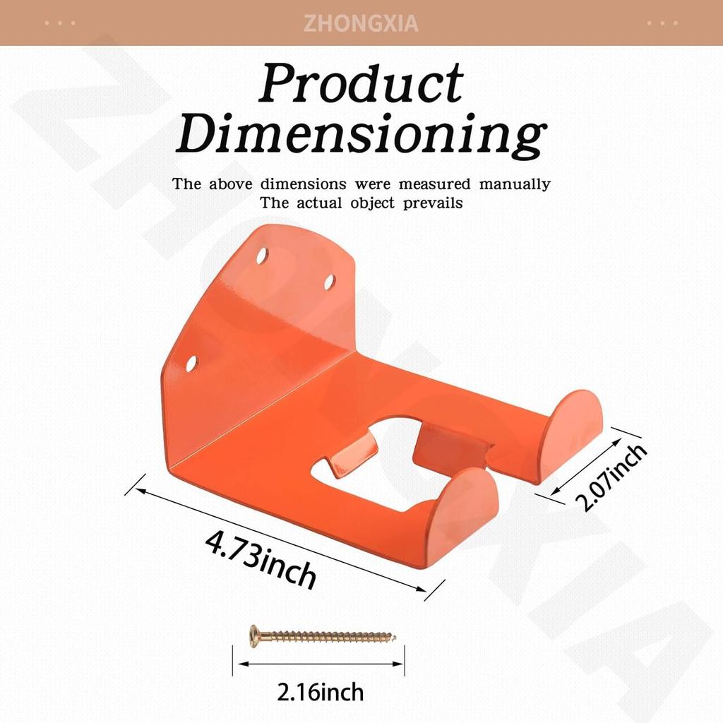 2 Pack Trimmer Rack Suit Trimmer Rack Garden Power Tool Hanger Garage Storage for Stihl Kombi, Grass/Hedge Trimmer, Adjustable, Wall Mount