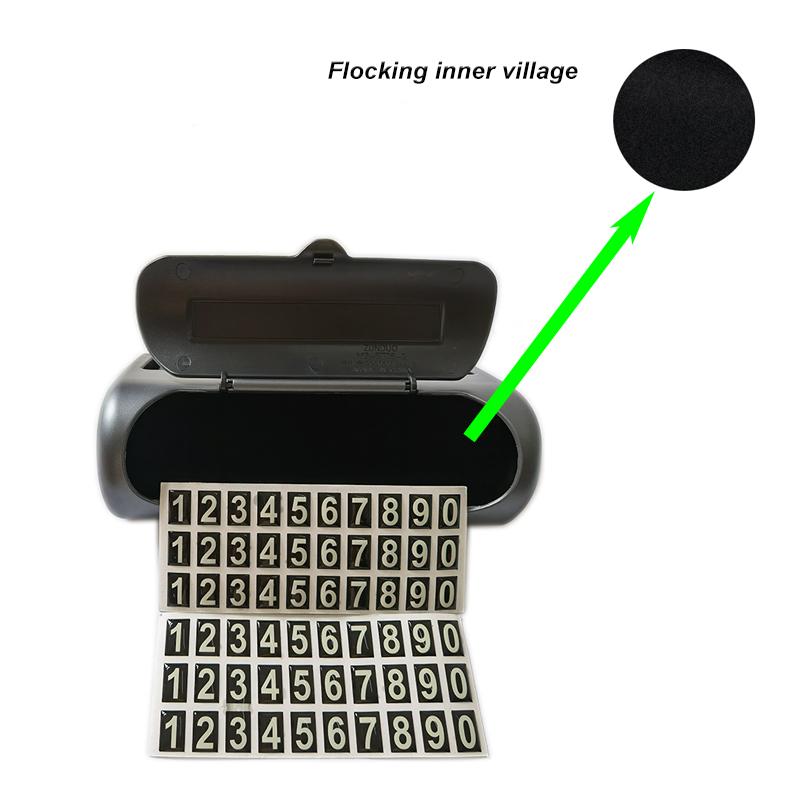 For Tesla MODEL 3 Sunglasses Case Glasses Holder Storage Box Car Dashboard Sunglasses Storage Box  Parking Number Card