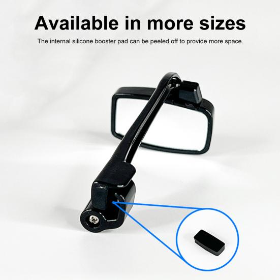 Rearview Bicycle Helmet Mirror Multi-Angle Adjustable Bicycle Cycling Glass Rearview Mirror Scratch-Resistant Riding