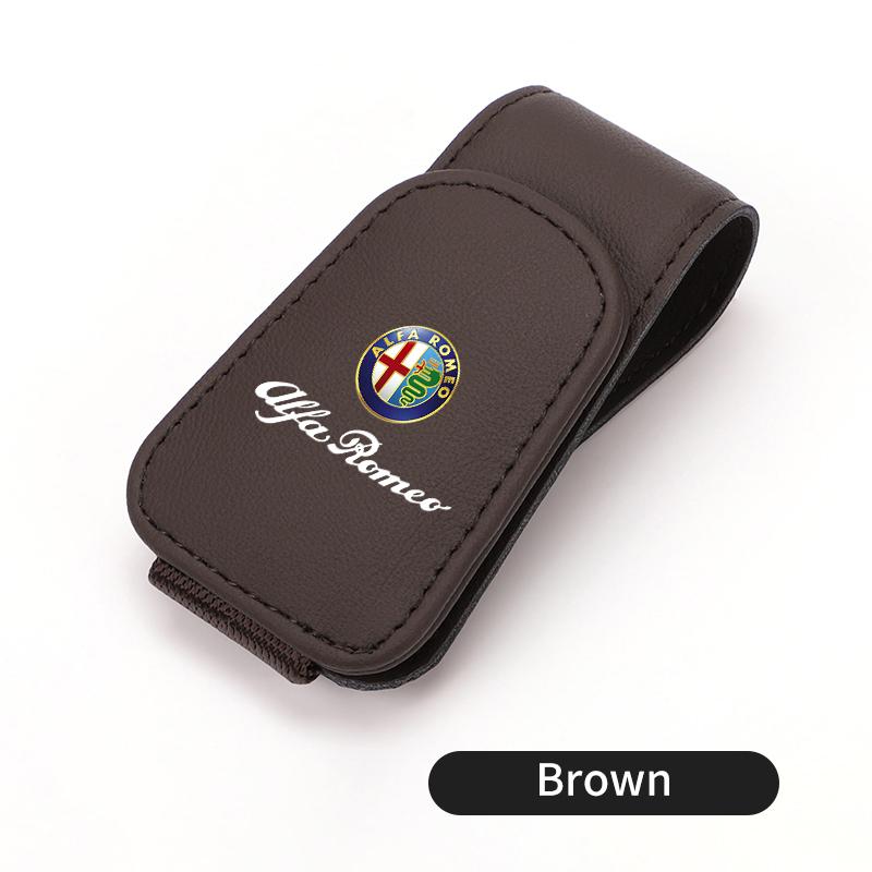 Dla Samochodu Alfa Romeo Uchwyt na Okulary Przeciwsłoneczne Magnetyczny Przenośny Klips do Kart z Biletami Akcesoria Samochodowe 159 Giulietta Giulia 147 Mito 156 159
