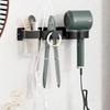 Wall Mount Hair Dryer Holder Bathroom Hair Tool Organizer Rack Strong Load-bearing