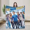 American The Big Bangs Theory Soft Warm Blanket Picnic Plush Throw Blanket Funny Couch Bed Flannel Bedspread Sofa Bed Cover