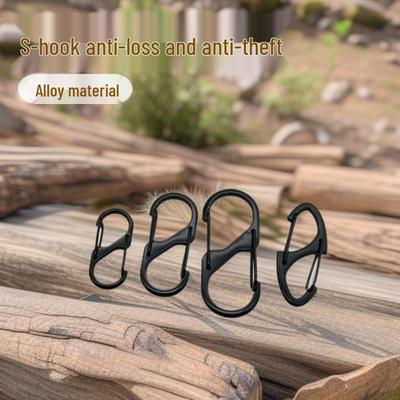 S-Type Quick-Release Outdoor Keychain: Anti-Loss & Anti-Theft Mini Car Camping Buckle