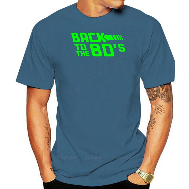 

Cotton top BACK TO THE 80s TSHIRT Tee Fancy Dress Neon Party Retro Dance Club 80s glow man summer short sleeve brand tshirt 4XL