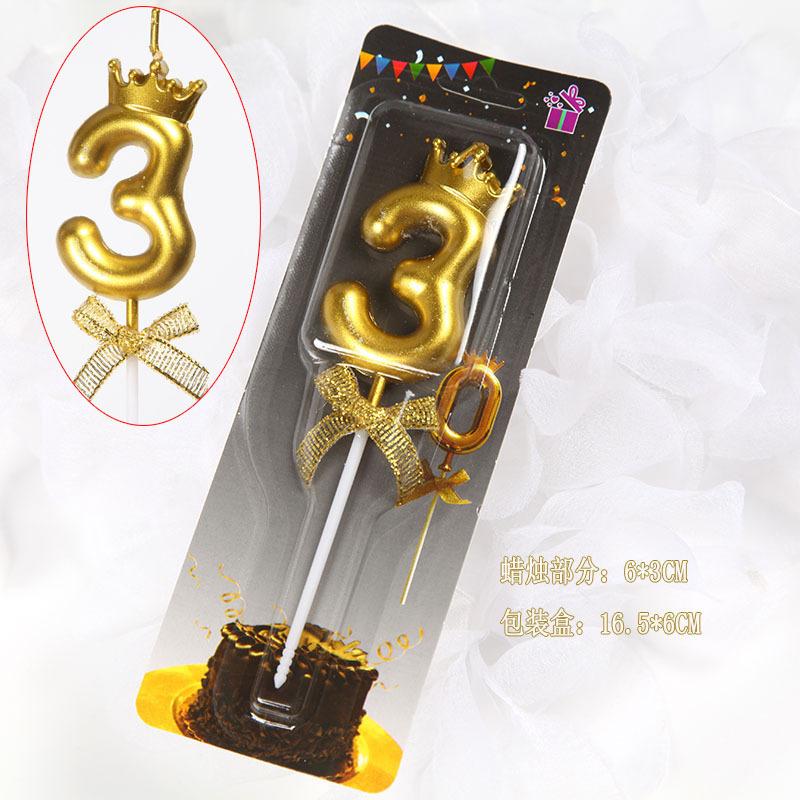 

Творческая золотая корона цифровая свеча на день рождения для детей и взрослых С Днем рождения украшение торта на День святого Валентина декоративная свеча