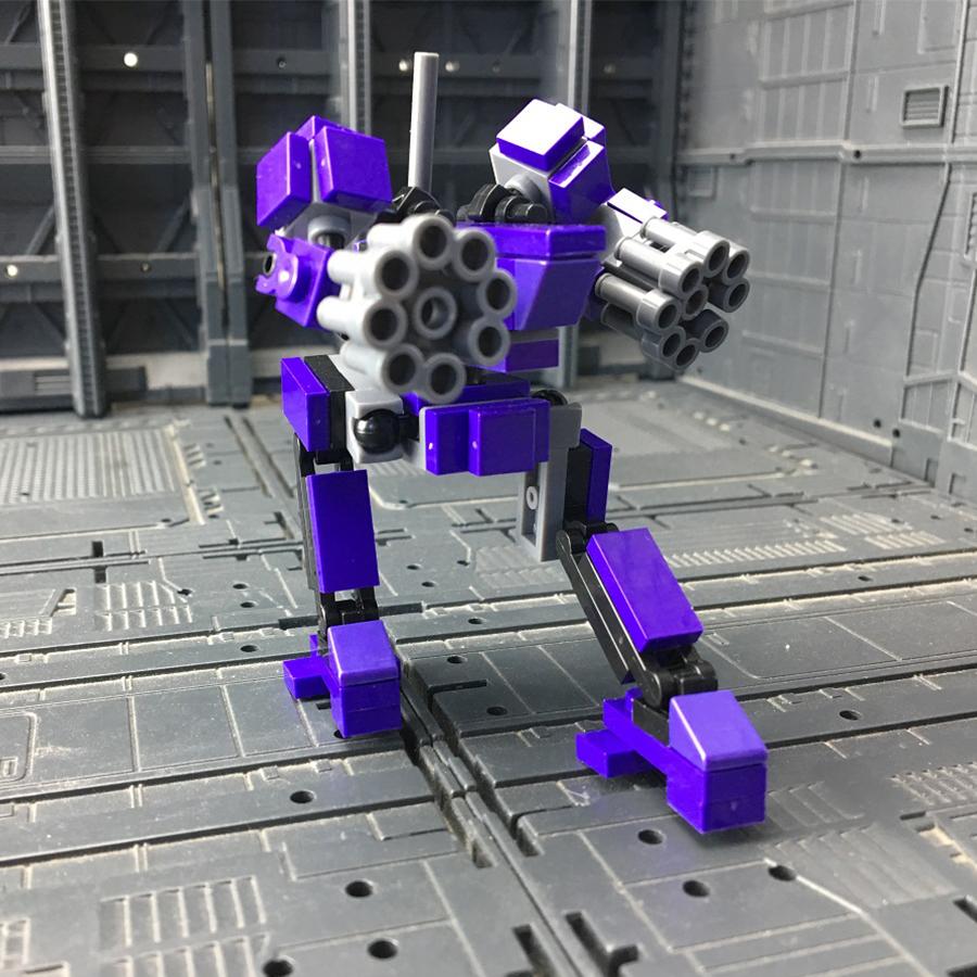 Mecha Robots Granular Building Blocks Kids Toys For Children 7cm Figure Assembling Bricks Toy Funny Machine Dolls Juguetes