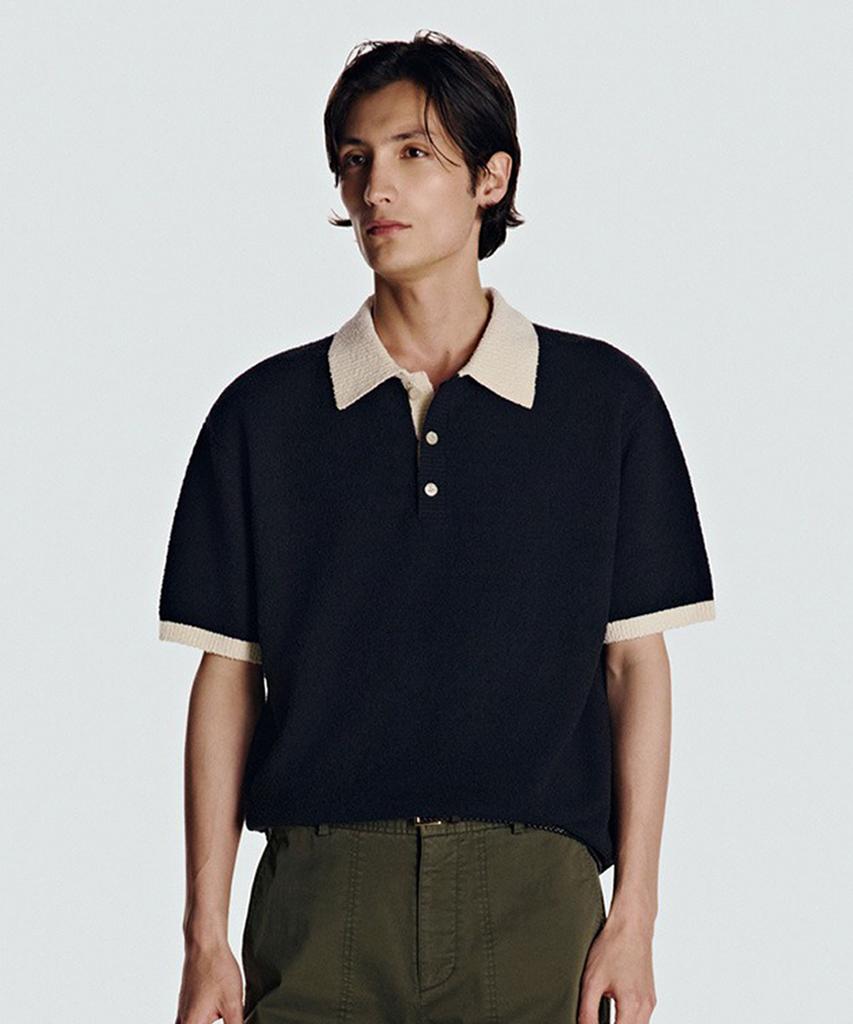 Danielkeulemyu 26Ss Washable Boucle Collar Knit Black